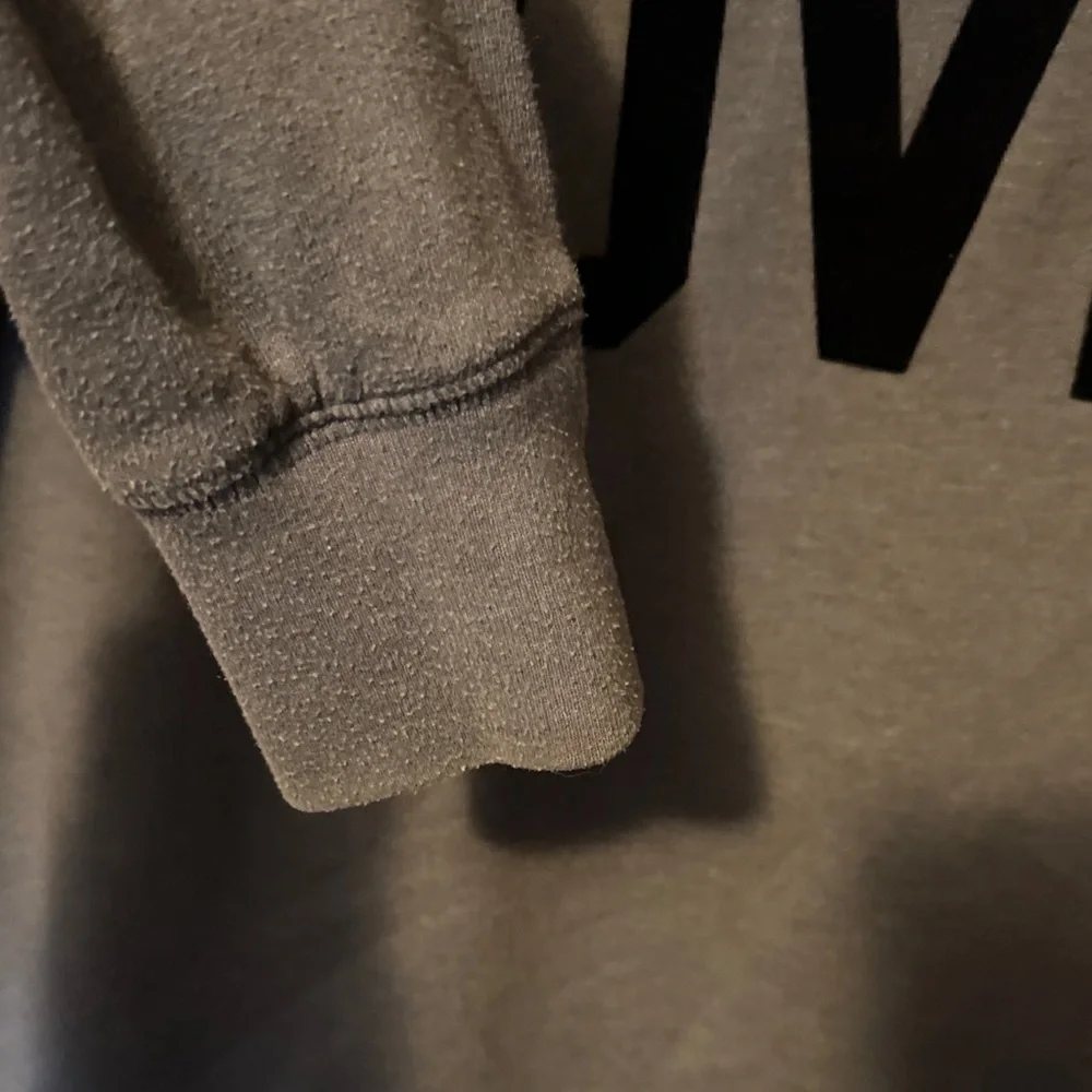 Victoria's Secret Gray 'LOVE' V-Neck Sweatshirt